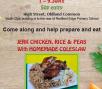Learn how to cook jerk chicken, rice and peas at New Tracks Youth Club